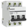 mcb4729-3-20C EKF - Автоматический выключатель 3P 20А (C) 4,5кА ВА 47-29 Basic
