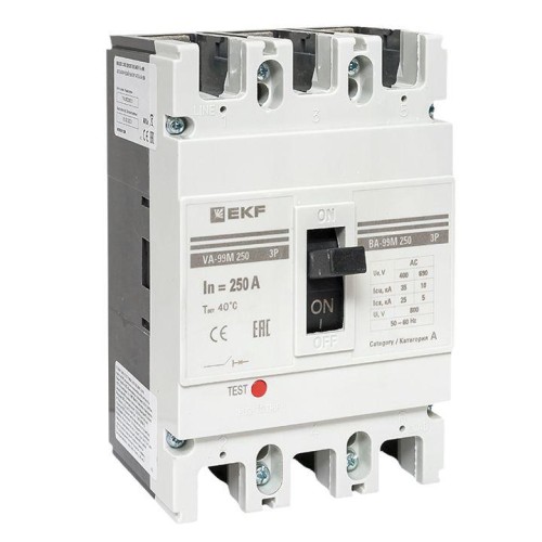 mccb99-250-250m EKF - Выключатель автоматический ВА-99М 250/250А 3P 35кА
