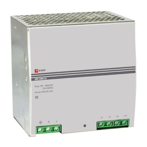drp-240w-24 EKF - Блок питания 24В DRP-240W-24 PROxima
