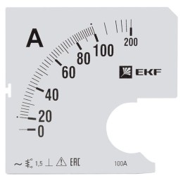 s-a961-100 | Шкала сменная для A961 100/5А-1,5 EKF PROxima