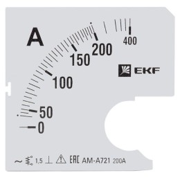s-a721-200 | Шкала сменная для A721 200/5А-1,5 EKF PROxima