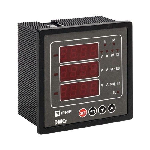DMC-963r EKF - Цифровой измерительный прибор комбинированный DMC-r с интерфейсом RS-485 на панель 96x96 (квадратный вырез) PROxima
