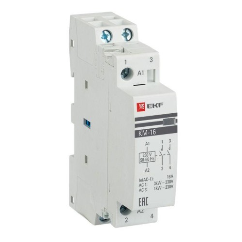 km-1-16-11 EKF - Контактор модульный КМ 16А NО+NC (1 мод.) PROxima
