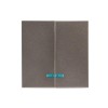 ESV10-L-123-60 EKF - Валенсия лицевая панель выключателя 2-кл. с индикатором 10А графит PROxima
