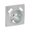 ESR16-L-028-30-2USB EKF - Валенсия лицевая панель розетки 1-местной с/з 16А сталь с защ. штор. с 2 USB 2,1А PROxima