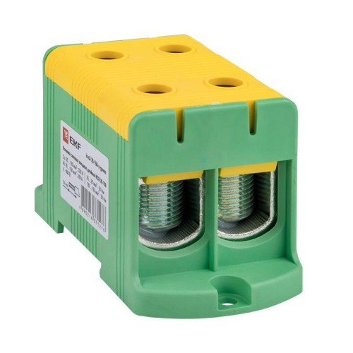 kvs2-35-150-y-green EKF - Клемма силовая вводная двойная КСВ 35-150 желто-зеленая PROxima
