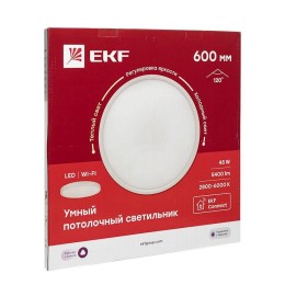 sclwf-600-cct | Умный потолочный светильник 600 мм 45W EKF Connect