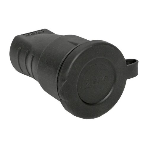 RPS-012-16-230-44 EKF - Розетка переносная с защитной крышкой каучуковая 230В 2P+PE 16A IP44 Марс