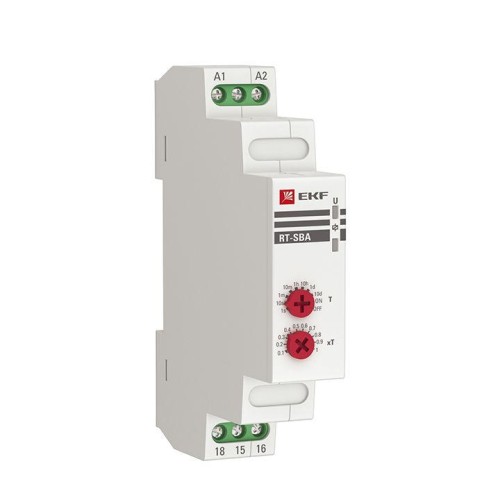 rt-sba-12-240 EKF - Реле времени RT-SBA (задержка времени включ.) 12-240В PROxima