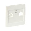 ESK01-L-035-50 EKF - Валенсия лицевая панель розетки RJ-45 1-местная жемчуг PROxima

