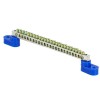 sn1-63-24-2 EKF - Шина "0" N (6x9мм) 24 отв. цинк 2 синих угловых изолятора PROxima