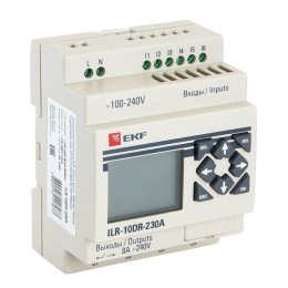 ILR-10DR-230A | Программируемое реле 10 в/в с диспл. 230В PRO-Relay EKF PROxima