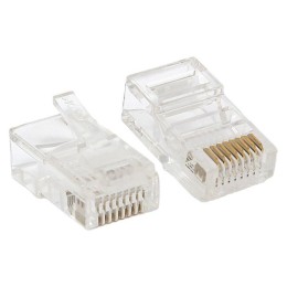 TRC-PLUG-5EUTP-10 | Коннектор RJ-45 TERACOM неэкранированный 8P8C Cat.5E универсальный (упак.10шт)