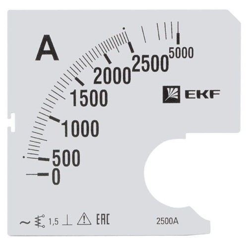 s-a961-2500 EKF - Шкала сменная для A961 2500/5А-1,5 PROxima
