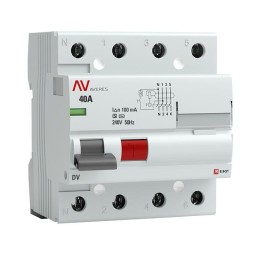 rccb-4-40-100-s-av | Устройство защитного отключения DV 4P 40А/100мА (S) EKF AVERES