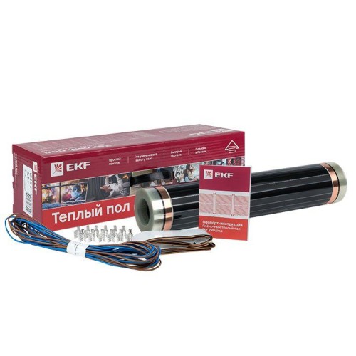 Ik-220-220/0,5-1 EKF - Инфракрасный пленочный теплый пол 220Вт 1м2 ширина 0,5 метра
