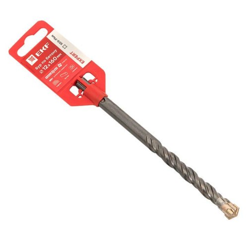 db-12-160-4x4 EKF - Бур по бетону SDS-plus 12х160 мм (4 резца)(4S спираль) Expert
