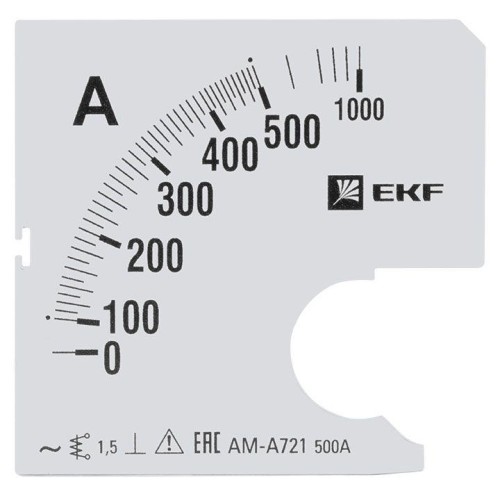 s-a721-500 EKF - Шкала сменная для A721 500/5А-1,5 PROxima