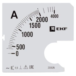 s-a961-2000 | Шкала сменная для A961 2000/5А-1,5 EKF PROxima