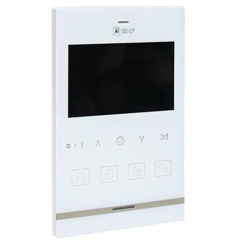 int-ipv-01 EKF - Видеодомофон IPV-01 бел. 4''TFT 4пр. 2 канала IP20
