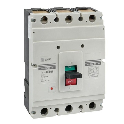 mccb99-4P5In800-630m EKF - Выключатель автоматический ВА-99М 800/630А 4P 5In 35кА PROxima 
