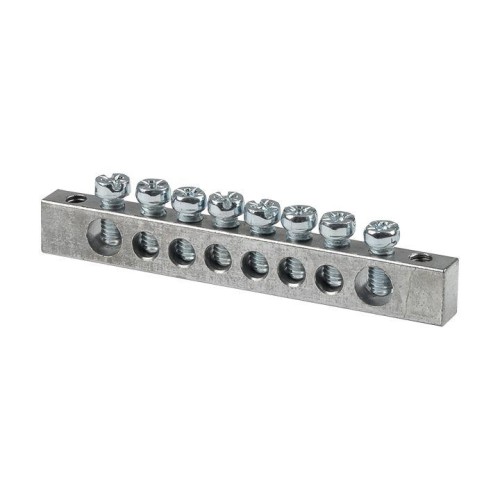 sn1-63-08-k EKF - Шина PEN "ноль-земля" (6x9мм) 8 отв. цинк крепеж по краям