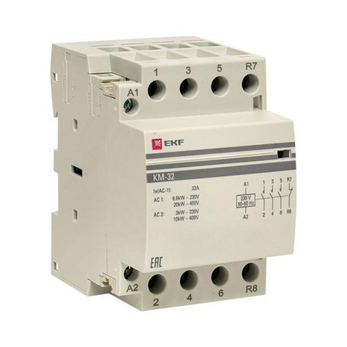 km-3-32-31 EKF - Контактор модульный КМ 32А 3NО+NC (3 мод.) PROxima
