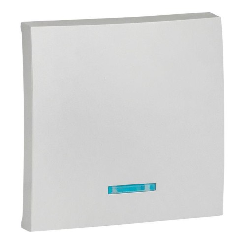 ESV10-L-121-30 EKF - Валенсия лицевая панель выключателя 1-кл. с индикатором 10А сталь PROxima
