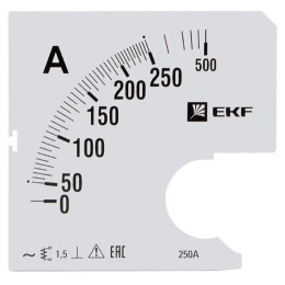 s-a961-250 | Шкала сменная для A961 250/5А-1,5 EKF PROxima