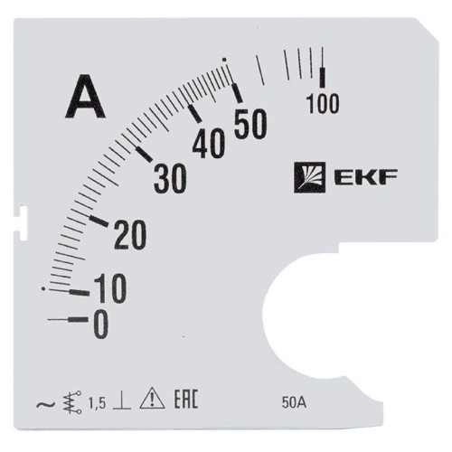 s-a961-50 EKF - Шкала сменная для A961 50/5А-1,5 PROxima