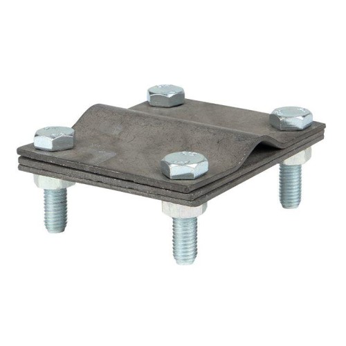 lp-57080 EKF - Зажим заземлитель 20 - полоса 50 (пластина 70*80мм) HZ PROxima
