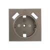 ESR16-L-028-40-2USB EKF - Валенсия лицевая панель розетки 1-местной с/з 16А кашемир с защ. штор. с 2 USB 2,1А PROxima