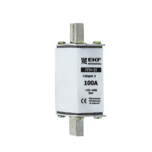fus-33-0/160/40 EKF - Плавкая вставка ППН-33 160/ 40А габарит 0 
