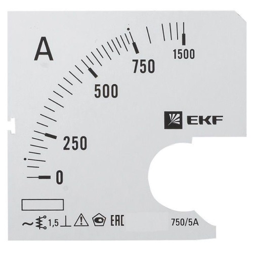 s-a961-750 EKF - Шкала сменная для A961 750/5А-1,5 PROxima