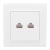 ERK00-135-10 EKF - Минск Розетка RJ-45+Phone СП белая Basic
