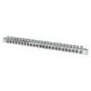 sn1-63-24-k EKF - Шина PEN "ноль-земля" (6x9мм) 24 отв. цинк крепеж по краям