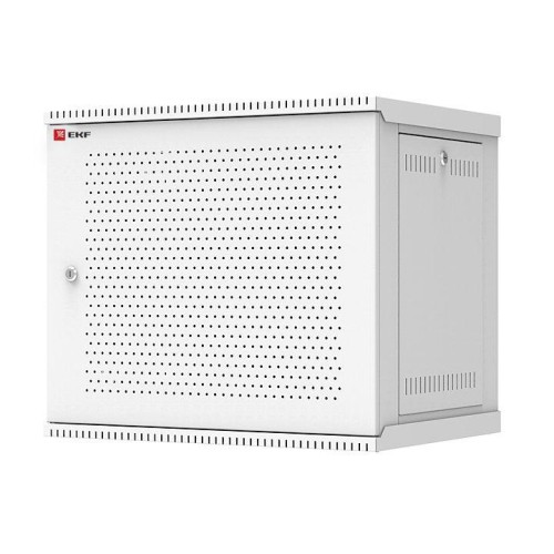 ITB6P450D EKF - Шкаф телекоммуникационный настенный разборный 6U (600х450) дверь перфорированная, Astra серия PROxima