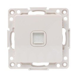 Стокгольм Механизм Розетки RJ-45 1-местной винтовые клеммы белый PROxima
