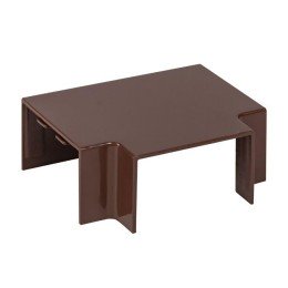 Угол T-образный (40х25) (4 шт) темное дерево-Plast 