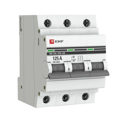 SL125-3-125-pro EKF - Выключатель нагрузки 3P 125А ВН-125 PROxima