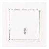 ERV10-025-10 EKF - Минск Выключатель 1-клавишный СП проходной, 10А, белый Basic