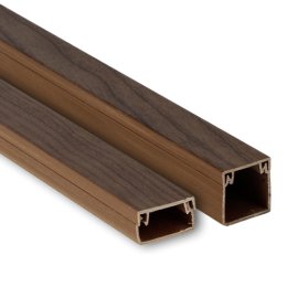 Канал кабельный (12х12) (120 м) темное дерево-Plast
