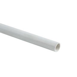 Труба гладкая ПВХ жесткая d16 мм (2 м) (50 м/уп) белая-Plast