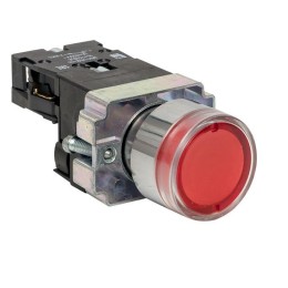 Кнопка BA42 с подсветкой 230В красная NC PROxima