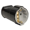 ASG16-30-r EKF - Штепсельное гнездо с/з черное 16А 250 В PROxima
