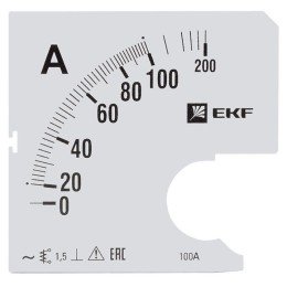 Шкала сменная для A961 100/5А-1,5 PROxima