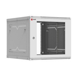 Шкаф телекоммуникационный настенный разборный 9U (600х650) дверь стекло, Astra серия PROxima