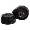 AS-250-O-03 EKF - Разъем РШ-ВШ 32А 250В 2P+PE (ОУ) карболитовый черный PROxima