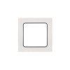 EXM-G-304-10 EKF - Стокгольм Рамка 1-местная белая с линией цвета черный PROxima