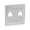 ESK01-L-035-30 EKF - Валенсия лицевая панель розетки RJ-45 1-местная сталь PROxima